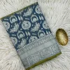 Banarasi Katan Tissue Silk Saree Grey